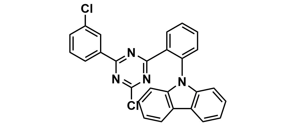 9-(2-(4-Chloro-6-(3-chlorophenyl)-1,3,5-triazin-2-yl)phenyl)-9H-carbazole